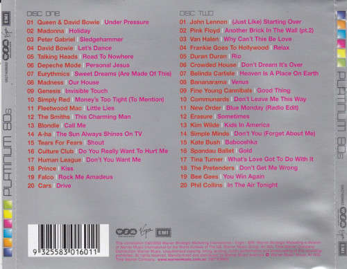 Platinum 80s - Various Double CD