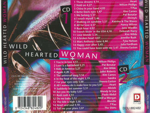 Wild Hearted Woman - Various 80`s Double CD Import