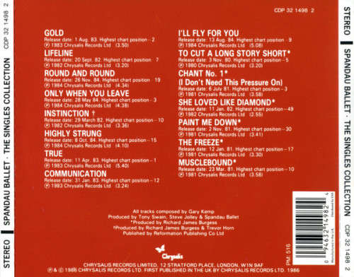 Spandau Ballet - Singles Collection CD Import