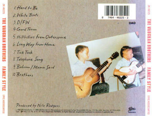 Vaughan Brothers - Family Style CD Import