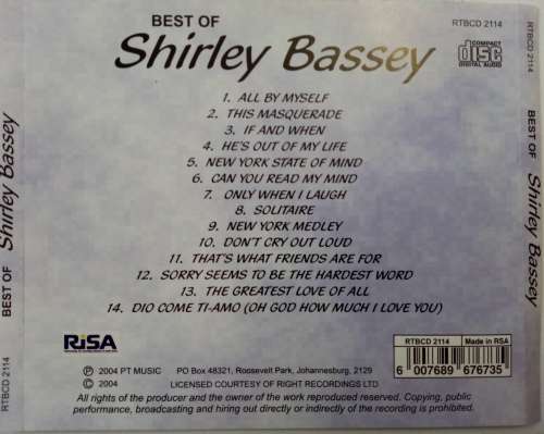 Shirley Bassey - Best of CD