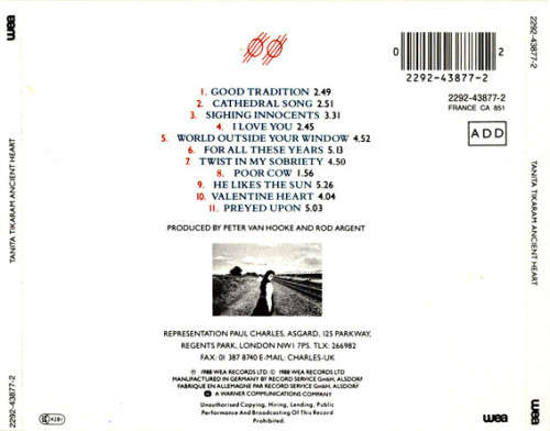 Tanita Tikaram - Ancient Heart CD Import