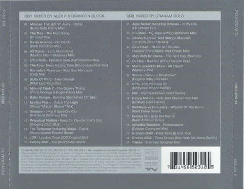 Alex P & Brandon Block / Graham Gold - Kiss Mix 98 Double CD Import