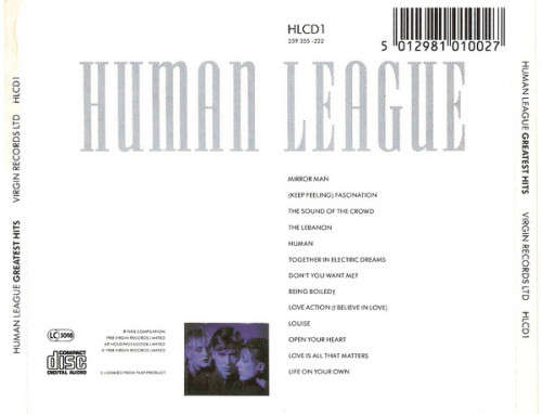 Human League - Greatest Hits CD Import