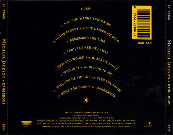 Michael Jackson - Dangerous CD Import