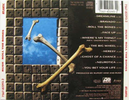 Rush - Roll the Bones CD Import