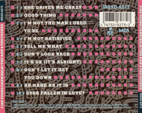 Fine Young Cannibals - Raw & the Cooked CD Import