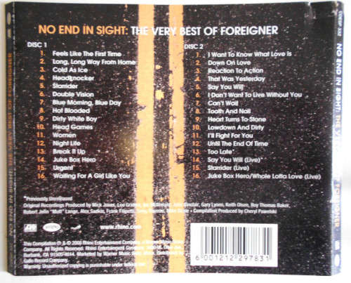 Foreigner - No End In Sight: Very Best of Double CD