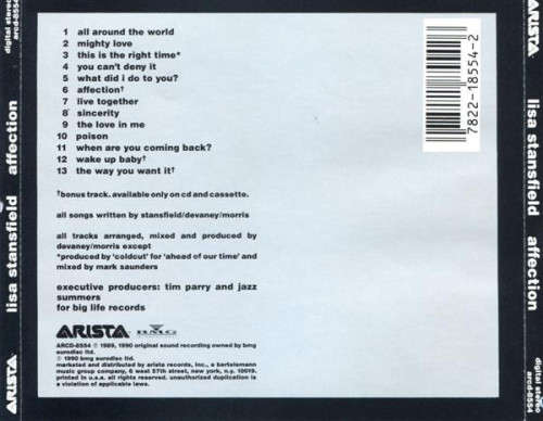 Lisa Stansfield - Affection CD Import