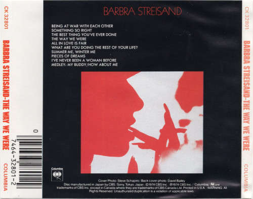 Barbra Streisand - The Way We Were CD Import