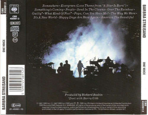 Barbra Streisand - One Voice CD Import