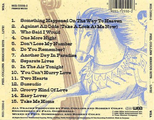 Phil Collins - Serious Hits...Live! CD Import
