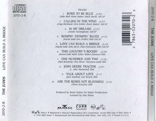 Judds - Love Can Build a Bridge CD Import