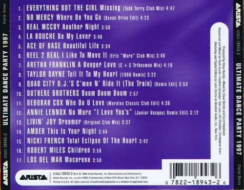 Various - Ultimate Dance Party 1997 CD Import