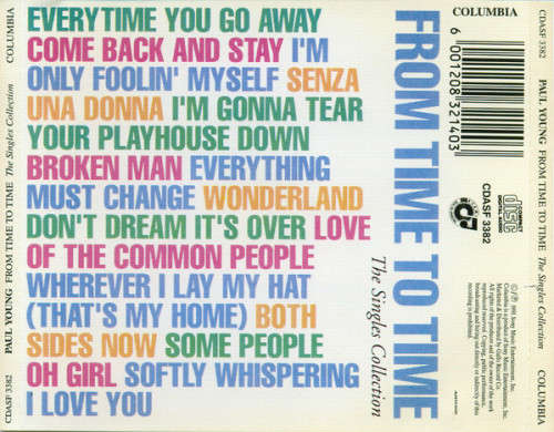 Paul Young - From Time To Time (Singles Collection) CD