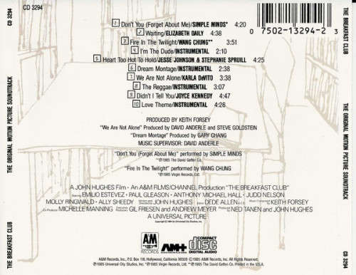 Soundtrack - Breakfast Club CD Import