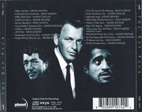 Dean Martin, Frank Sinatra and Sammy Davis Jr - The Rat Pack CD Import