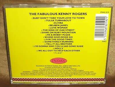 Kenny Rogers - Fabulous Kenny Rogers CD Import