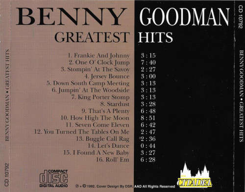 Benny Goodman - Greatest Hits CD Import