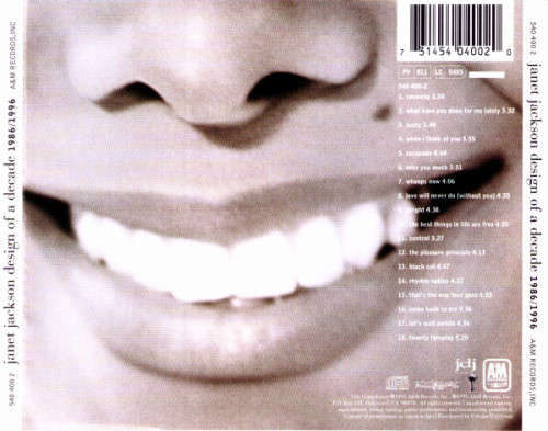 Janet Jackson - Design of a Decade 1986/1996 CD Import
