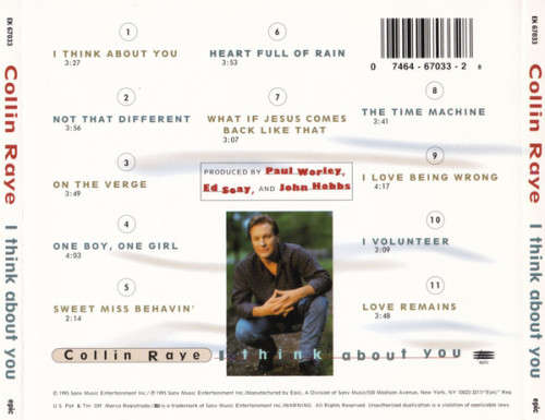 Collin Raye - I Think About You CD Import