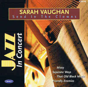 Sarah Vaughan - Send in the Clowns CD Import