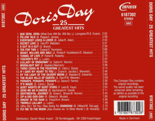 Doris Day - 25 Greatest Hits CD Import