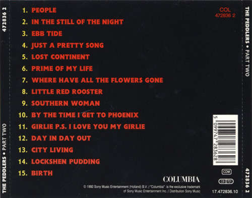 The Peddlers - Part Two CD