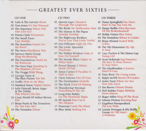 Various - Greatest Ever Sixties - Definitive Collection Triple CD Import