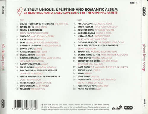 Various - Piano Love Songs Double CD Sealed