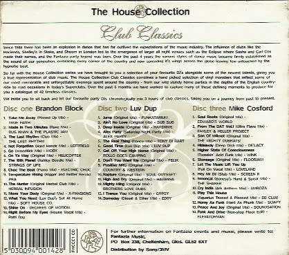 Various - House Collection - Club Classics Triple CD Import