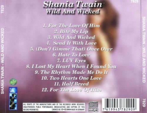 Shania Twain - Wild and Wicked CD Import