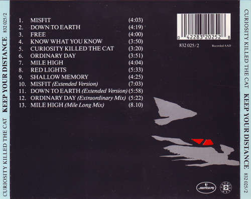 Curiosity Killed the Cat - Keep Your Distance CD Import