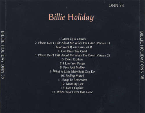 Billie Holiday - Billie Holiday CD Import