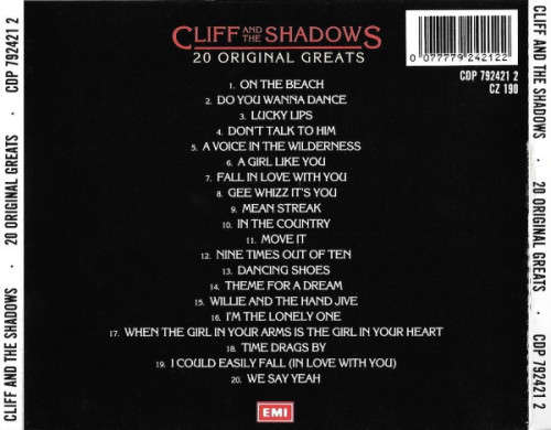Cliff and Shadows - 20 Original Greats CD Import