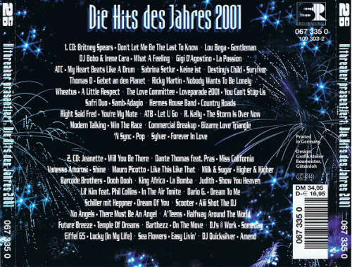 Various - Hitbreaker Präsentiert Die Hits Des Jahres 2001 Double Import CD