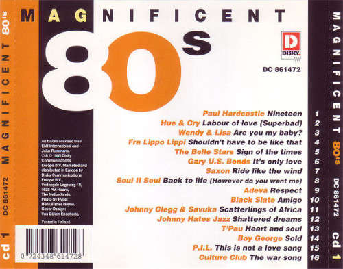 Magnificent 80`s Volume 1, 2 + 3 - Various Import CD Set