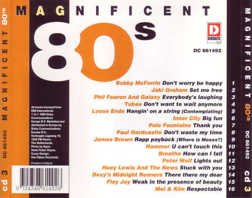 Magnificent 80`s Volume 1, 2 + 3 - Various Import CD Set
