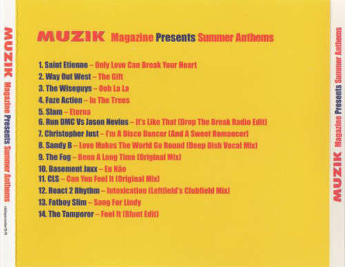Various - Muzik Presents Summer Anthems CD Import