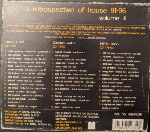 Various - A Retrospective Of House `91 - `96 Volume 4 Triple CD Import