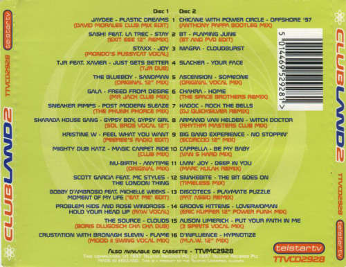 Various - Clubland 2 Double CD Import