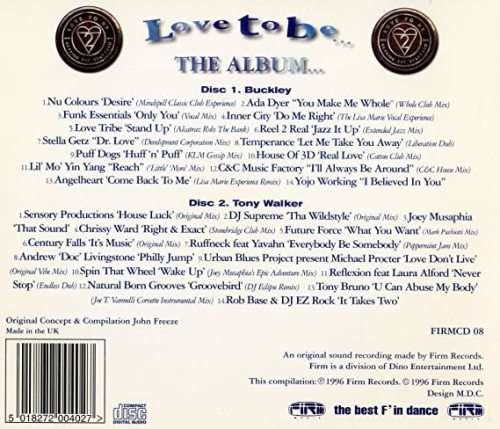 Various - Love To Be... The Album... Double CD Import