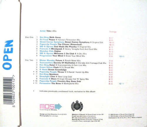 Various - An Open Minded Collection Double CD Import