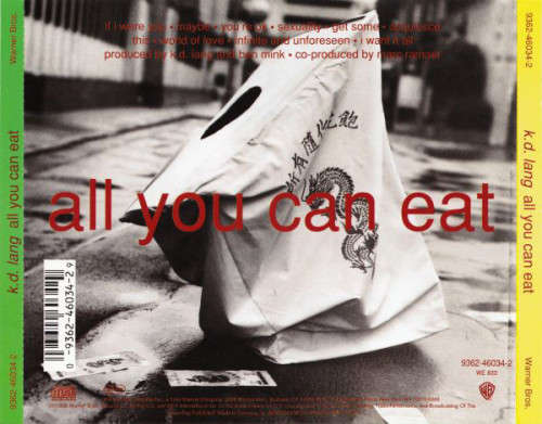 k.d. lang - All You Can Eat CD Import