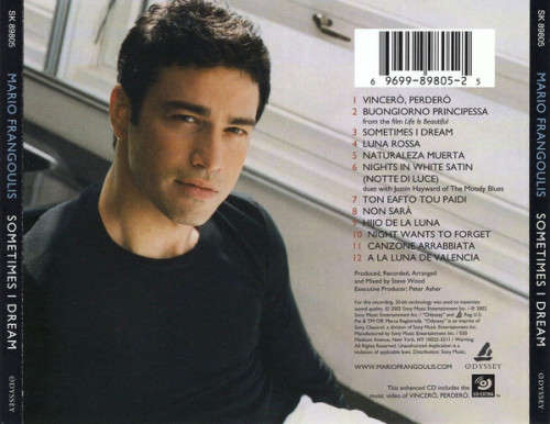 Mario Frangoulis - Sometimes I Dream CD Import