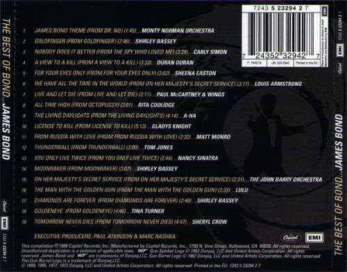 Various - Best of Bond ...James Bond CD Import