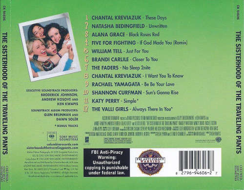 Sisterhood of the Traveling Pants - Soundtrack CD Import
