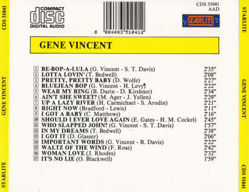 Gene Vincent - Gene Vincent CD Import