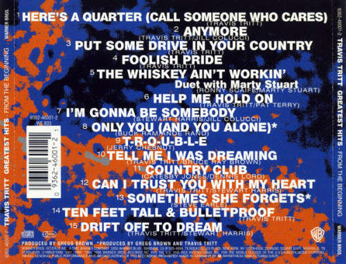 Travis Tritt - Greatest Hits - From the Beginning CD Import