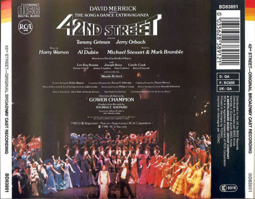 David Merrick and Thomas Z. Shepard - 42nd Street CD Import